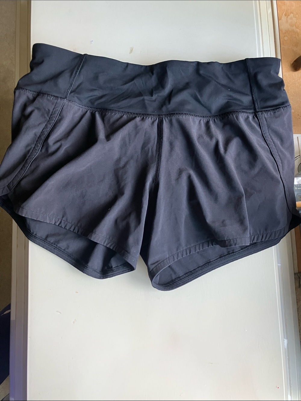 Lululemon Black running shorts 6